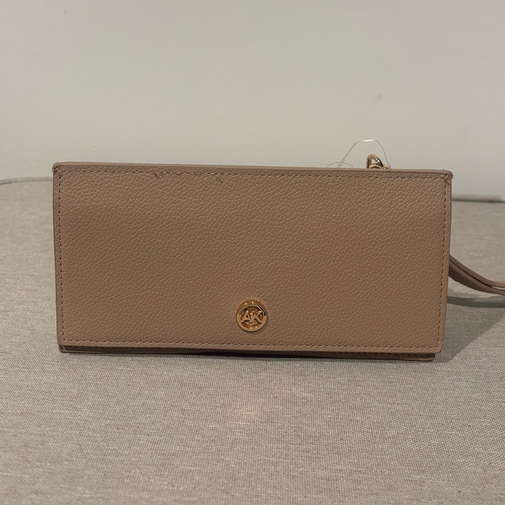 Tan Clutch Wristlet